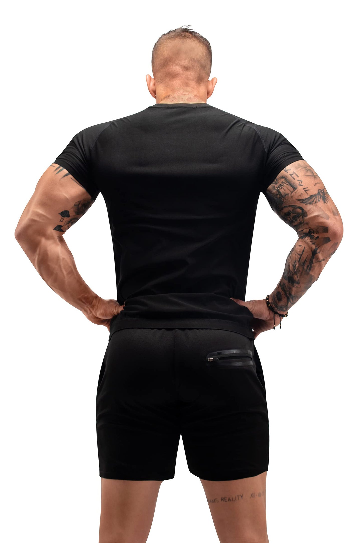 FUXERT Sauna Shirt for Men Sweat Sauna Suit for Gym Exercise Compression Shirt Workout Shapewear (SOBK XL)