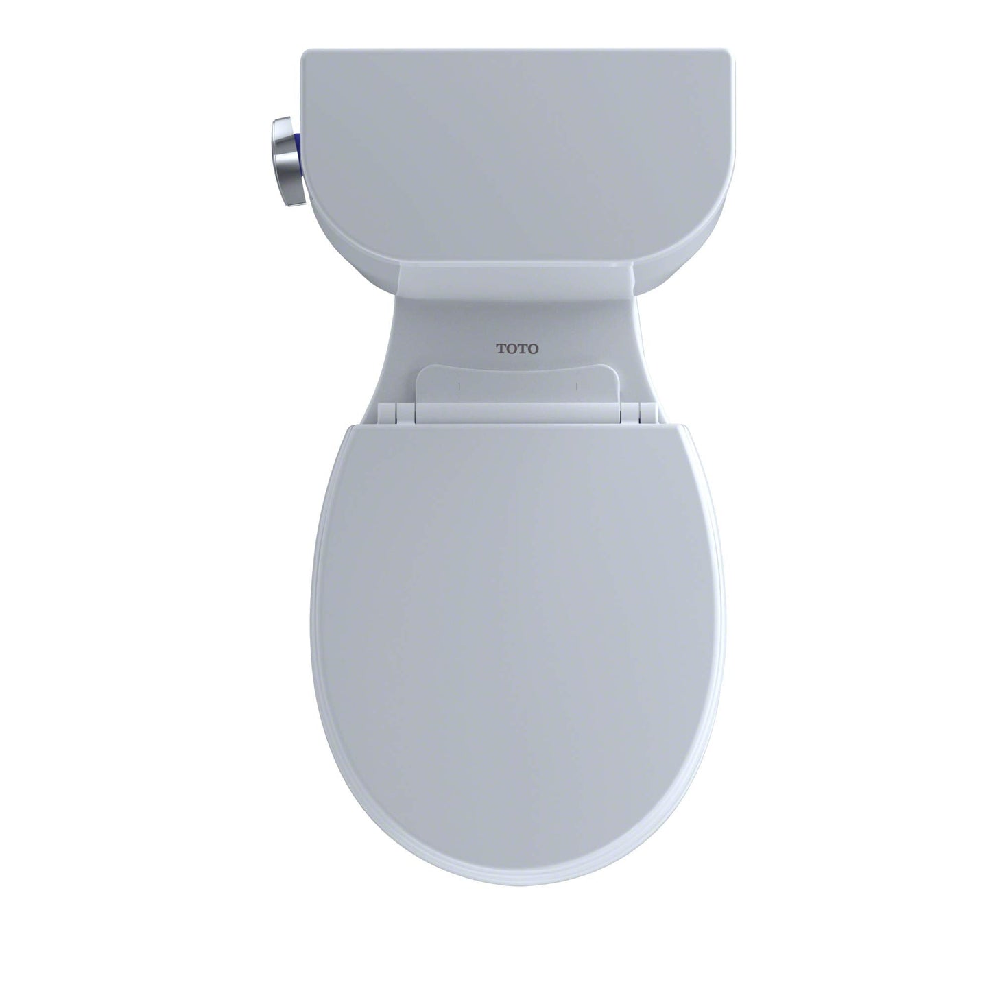 TOTO® EntradaTM Two-Piece Round 1.28 GPF Universal Height Toilet, Cotton White - CST243EF#01