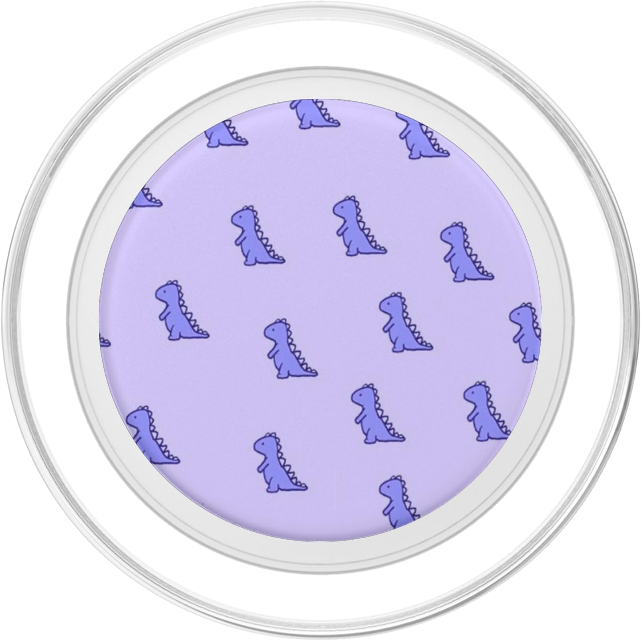 Cute Purple Grip Dino T Rex For Dino Lovers Funny & Cute Dinosaur T Rex Purple Dino in Purple for Girls PopSockets