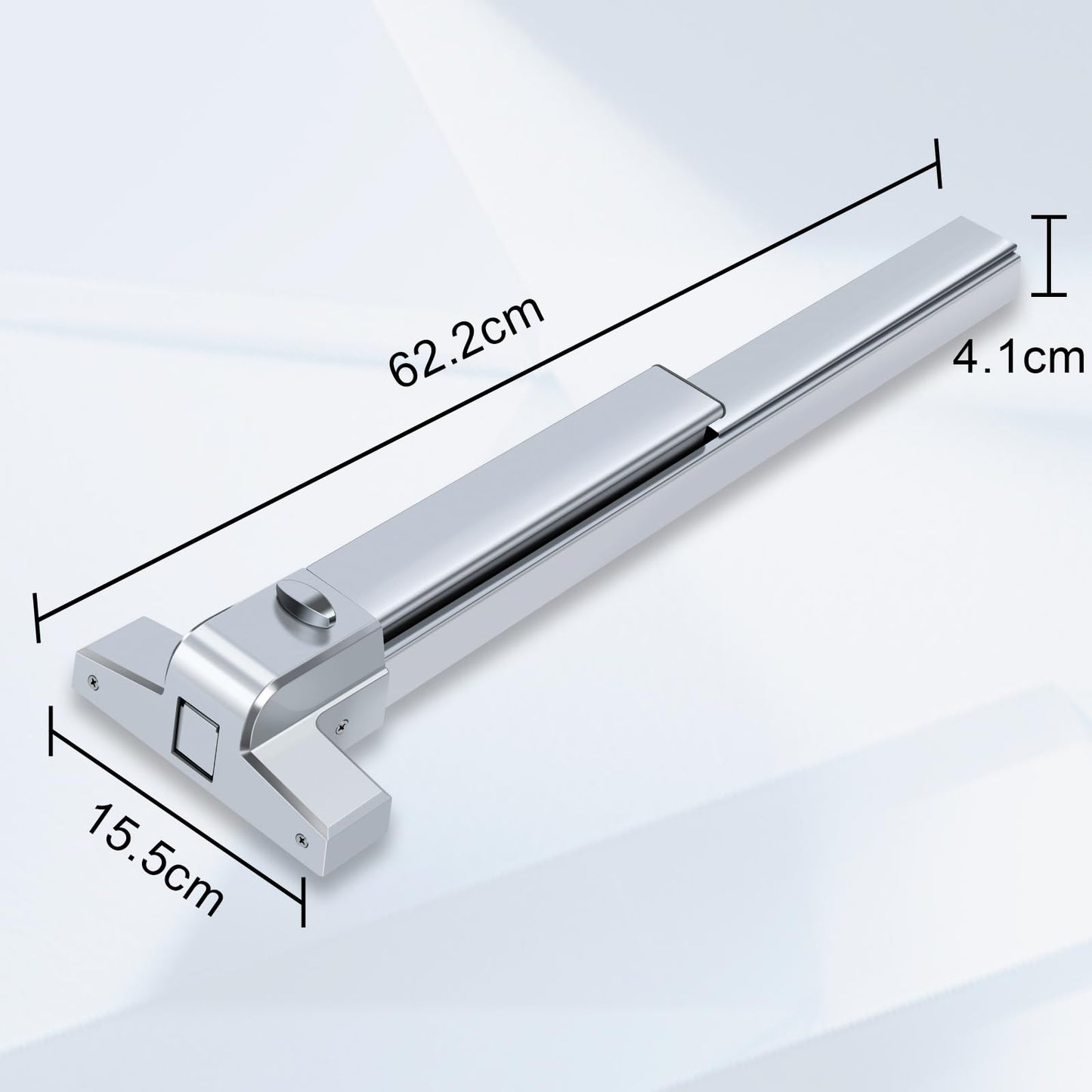FAHKNS Panic Bars for Exit Doors Hardware Push Bar Door Push Bar Device Lock Aluminum Emergency Accessories Alarmed Fireproof Commercial Exit Devices