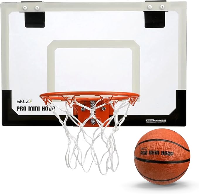 SKLZ Pro Mini Indoor Basketball Hoop - Over The Door ??Portable - Great For Home, Dorms, Offices, and Gifts
