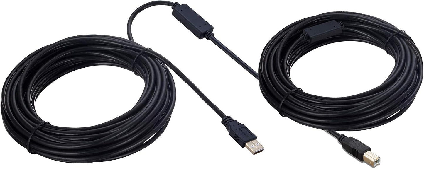 50 2.0 ft USB Printer Cable - Type A Male to B Male, Compatible with HP, Canon, Epson, Lexmark, Dell, Xerox, Samsung