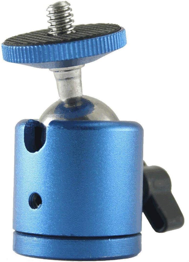 EXMAX 1/4" 360 4.4lbs Mini Ball Head Aluminum Alloy Tripod Ball Head with Screw Thread Base Mount Degree Rotatable