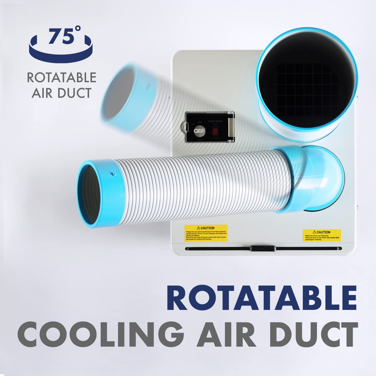 Uninex Indoor Outdoor KoolZone Mobile Spot Cooler N407-TC Portable Air Conditioner Industrial Grade 8,920BTU 9.22CER R410A Refrigerant