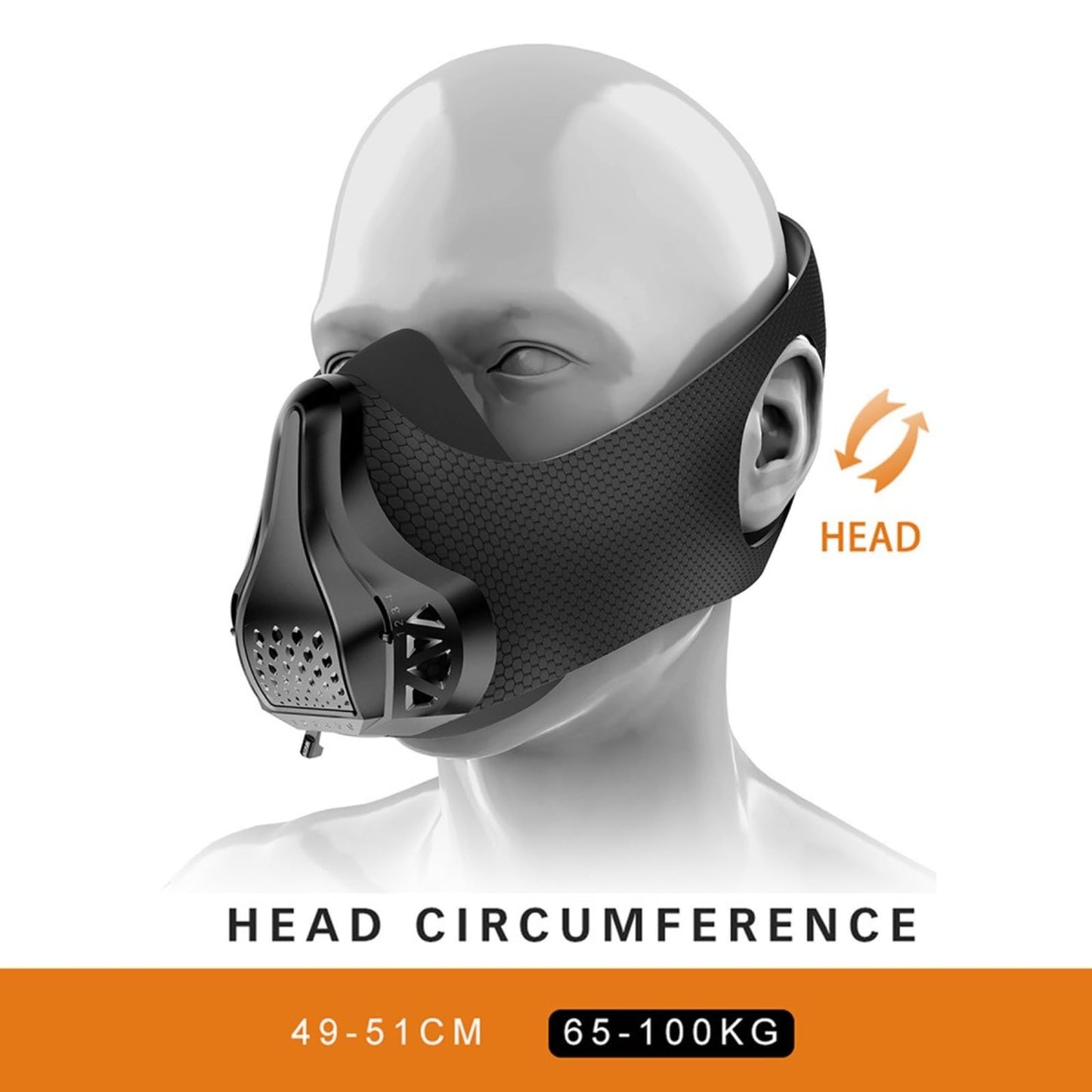 The oxygen blocking training mask can adjust breathability to simulate high-altitude environments and enhance cardiovascular function, making it an ideal choice for cycling, running, and fitness