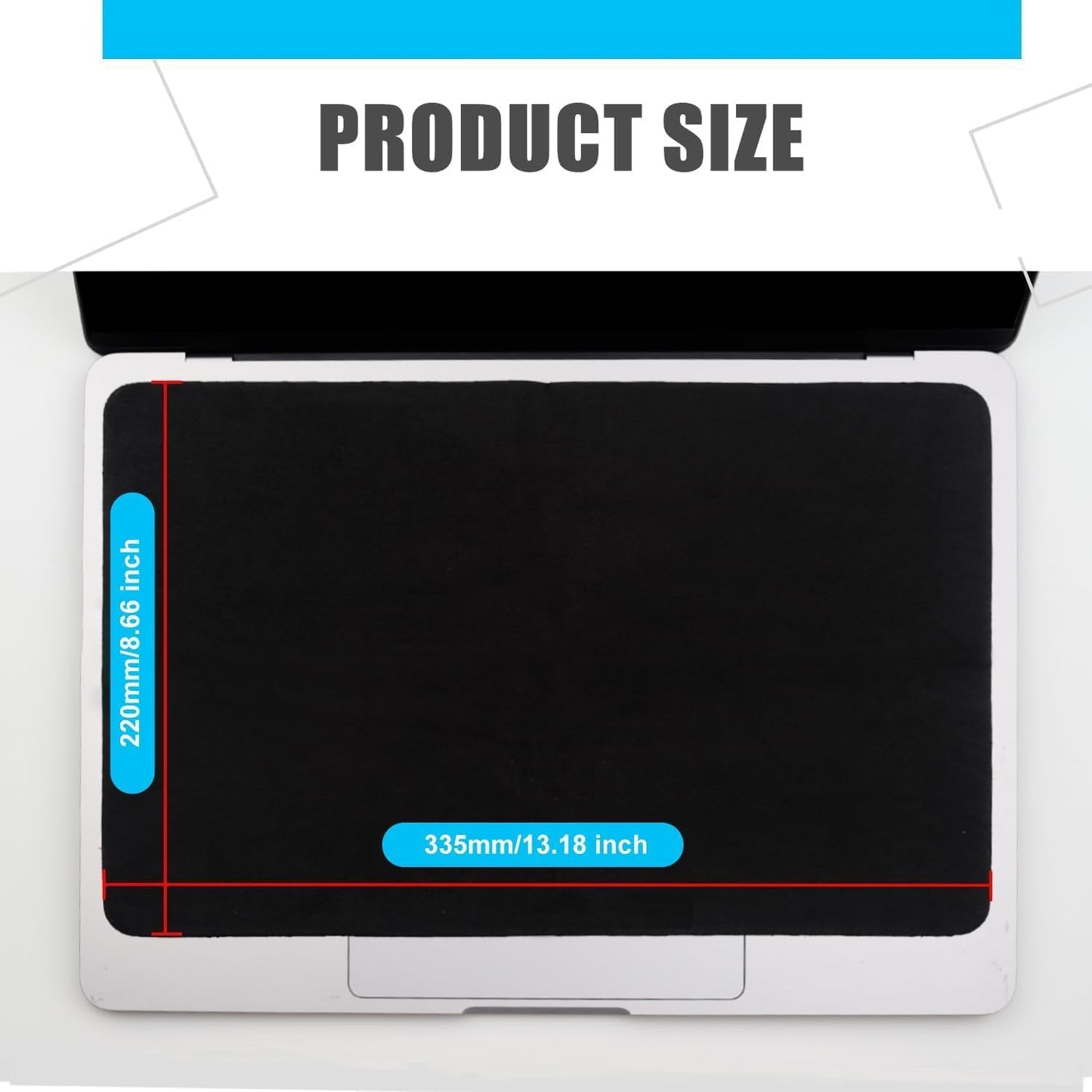 MUBUY-GOL 15" 16" 15.3" 15"/MacBook 16"-Black Microfiber Liner Cleaning Cloth MacBook Air/MacBook Pro Screen Keyboard