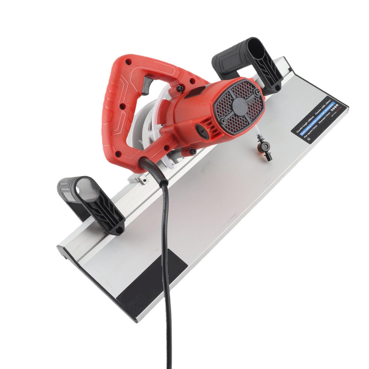 Electric Tile Bevel Cutter with Saw Cutter, 45 Degree 13000RPM 1200W High Strength Tile Chamfering Machine with 12V 2.2m Hose, Less Dust Design Ceramic Tile Chamferer