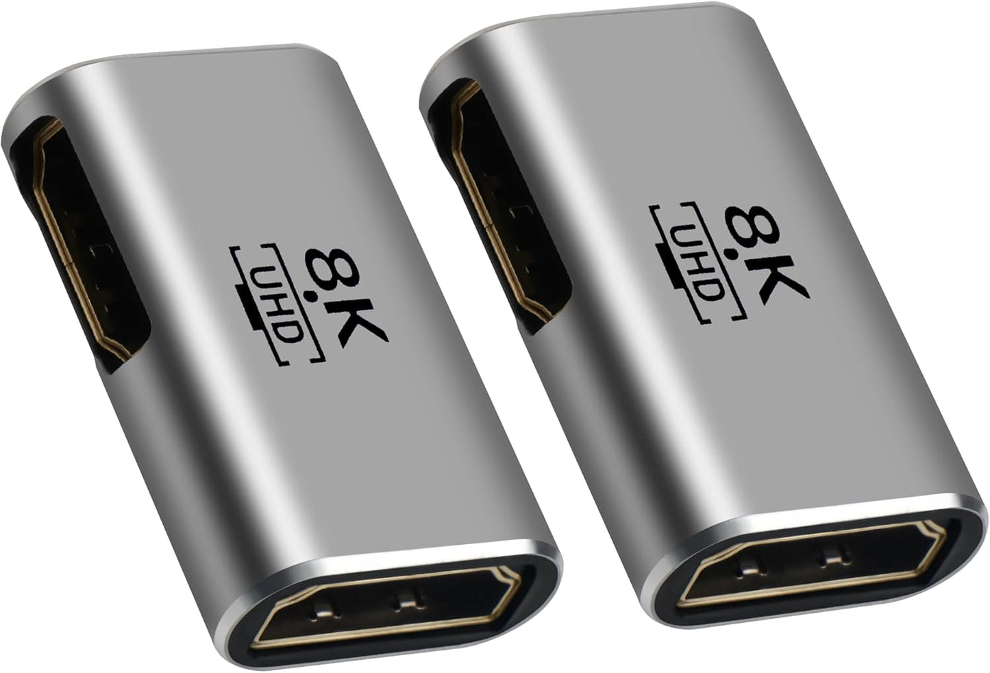 Togconn 8K 2 Pack, 2.1 4K@120Hz,8K@60Hz, 2K, PS5/4, HDMI Coupler Flat HDMI Female to Female Connector HDMI Extension