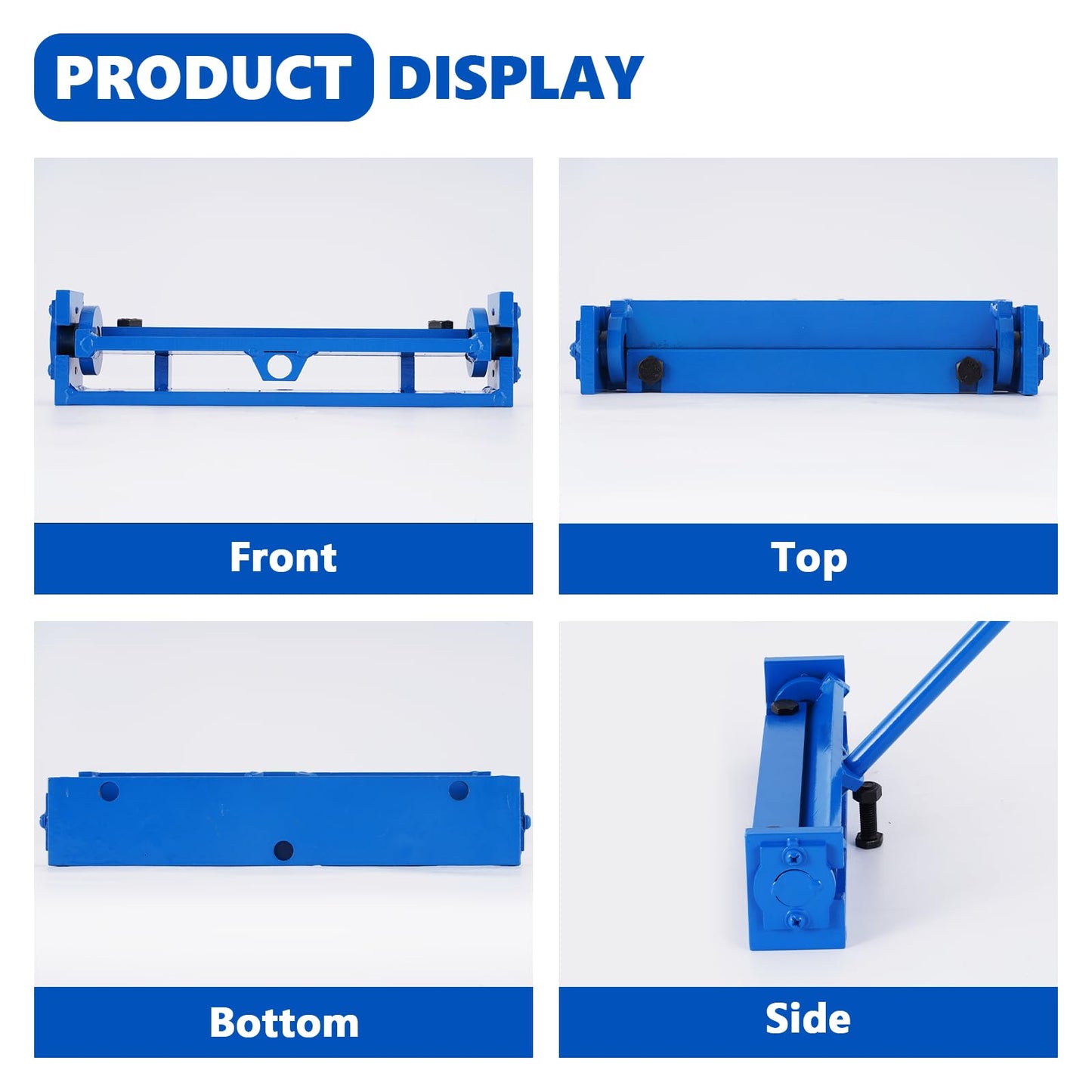 MXBAOHENG 7.87'' Steel Bending Brake, 0-90 Degrees Manual Sheet Metal Bender, Mini Brake Bender, Metal Bending Tool for Thin Iron, Stainless Steel, Aluminum, Copper Plates (200mm)