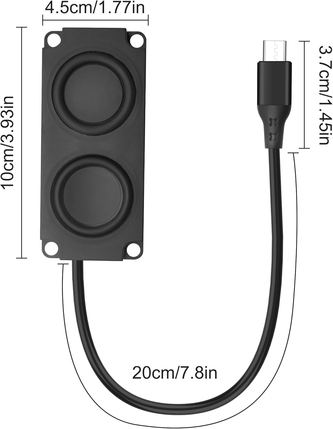 XMSJSIY 3W Phone-1 USB Type C Computer Speaker Laptop Speaker Portable Plug-in External Speaker for Desktop PC Laptop
