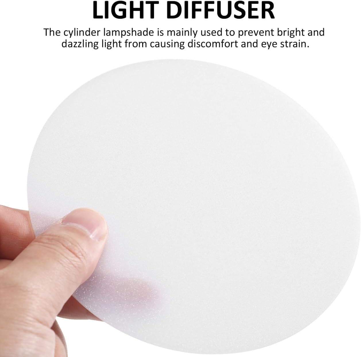 5.3 Inch 6 5 Inch TEHAUX Lamp Shade Diffuser Disc Pcs, Anti Glare Acrylic Light Diffuser Sheet for Pendant Lights
