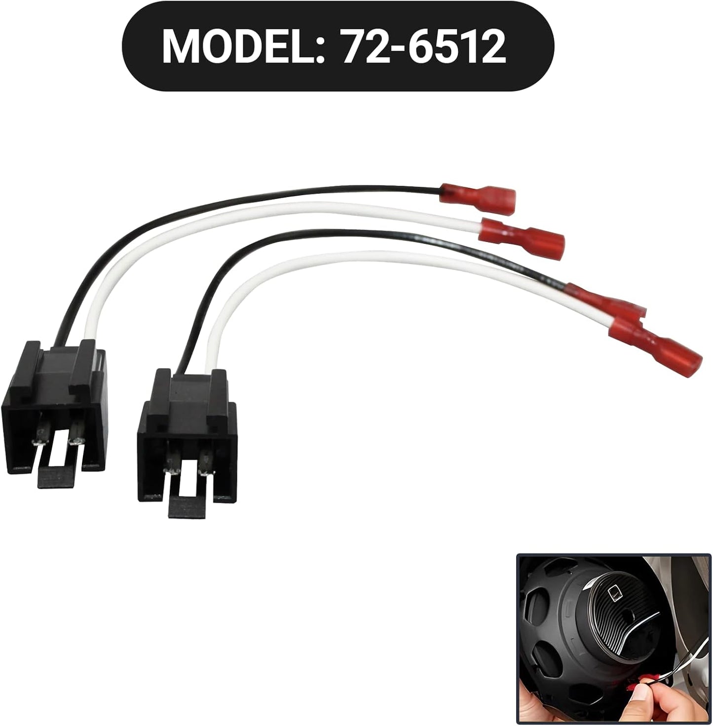 YYTQP 4 72-6512 1500 PCS Door Speaker Wiring Harness, Audio Speaker Wire Cable Compatible with Select Ram Dodge Durango