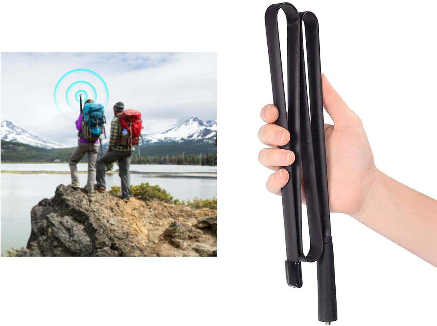 BINGFU 136-520MHz 42.5 inch BF-F8HP UV-5R UV-82 BF-888S GT-3 Dual Band VHF UHF Foldable CS Tactical SMA Female Ham