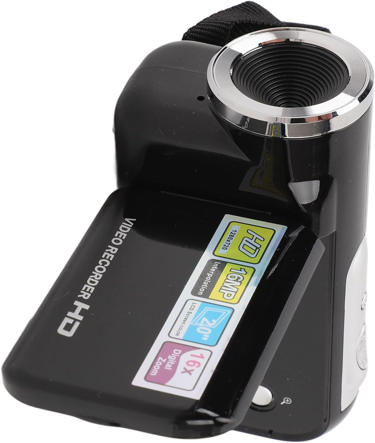 16MP 1080P 16X 2.0inch 1/4 Inch Camcorder Digital Zoom Rotatable Screen Anti Shake USB Port Threaded Hole Video Camera