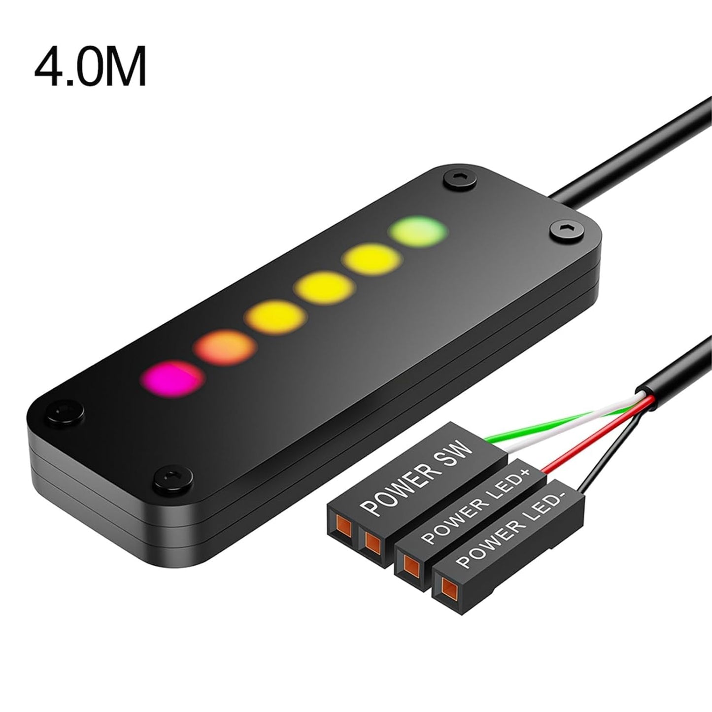 Y0S3QZ1 Case(4M) Power Button PC Switch Finger Slide ON/Off RGB Light Effect Motherboard External Switch Power SW
