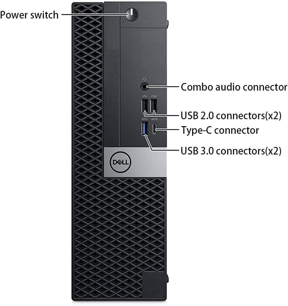 Dell OptiPlex 7050 SFF Desktop Computer PC, Intel Core i5-6500, 8 GB DDR4 RAM, 256 GB SSD, Keyboard & Mouse, Windows 11 Pro (Renewed)
