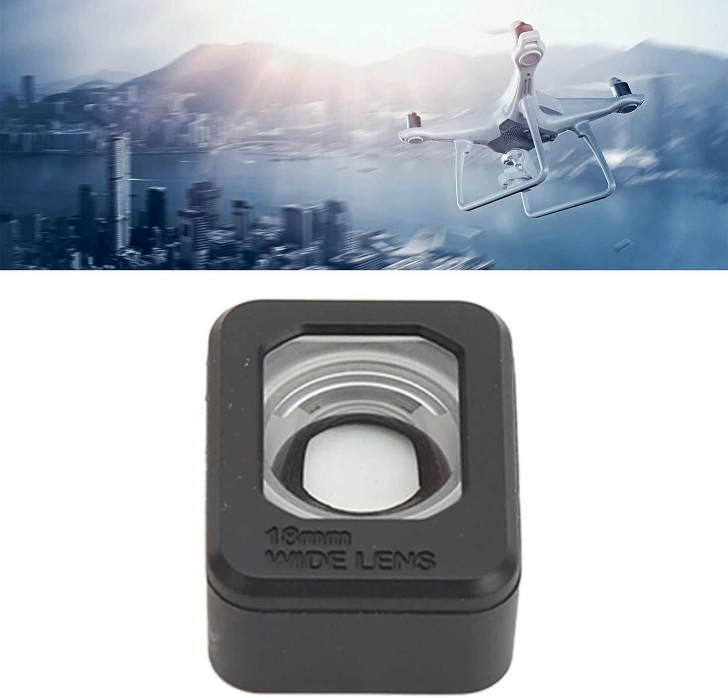 ASHATA 3 25% for Mini Pro Wide Angle Lens - Increased Field of View - HD Picture Quality - Quick Installation