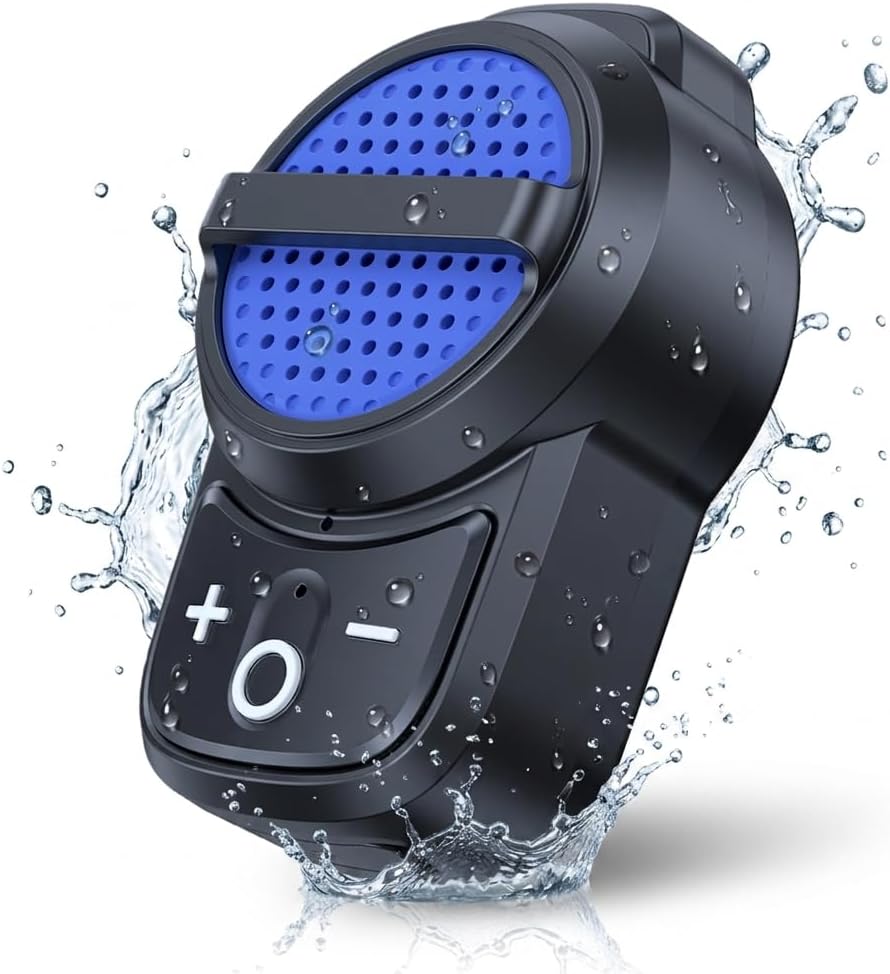 Tsnam IPX6 10H Wearable Bluetooth Speaker Clip on, Wireless Portable Speaker Built-in Mic, Waterproof