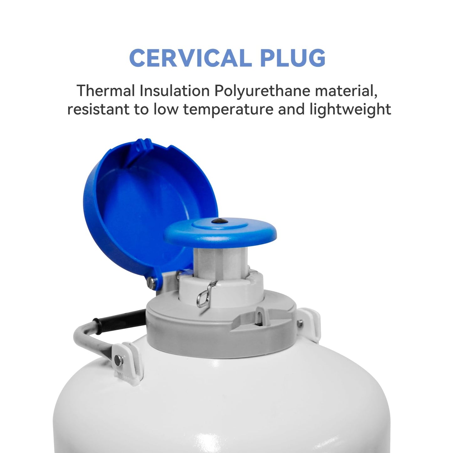 NANBEI 6L Liquid Nitrogen Tank Cryogenic Container Aluminum Alloy Liquid Nitrogen Dewar Static Cryogenic，Liquid nitrogen dewar with Straps,for Beauty Industry, Semen Preservation, Scientific