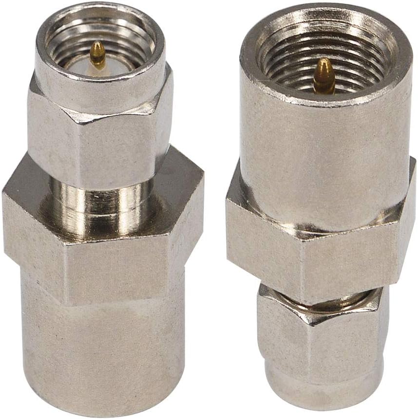 2-Pack 4G SMA Male to FME Male Coaxial Connector SMA to FME RF Coax Connector Antenna Adapter for Booster Antenna GPS