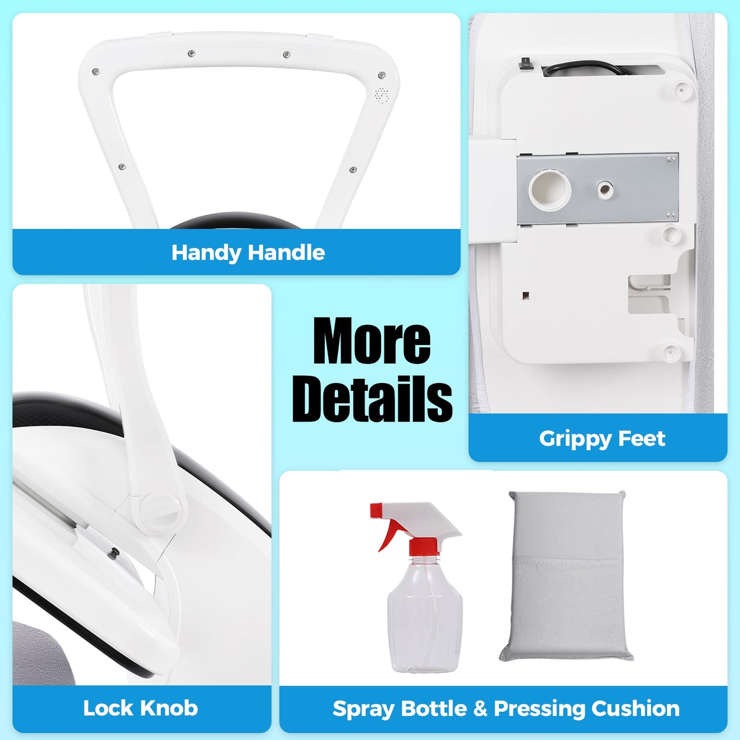 8810D Intelligent Steam Press Steamers, 1600W Professional Steamer, 5 Mode 194-392 ℉ Temperature Touch Screen Tabletop ‎Built-in Dual-control Semiconductor Chip AI Voice Reminder Garment Steamers