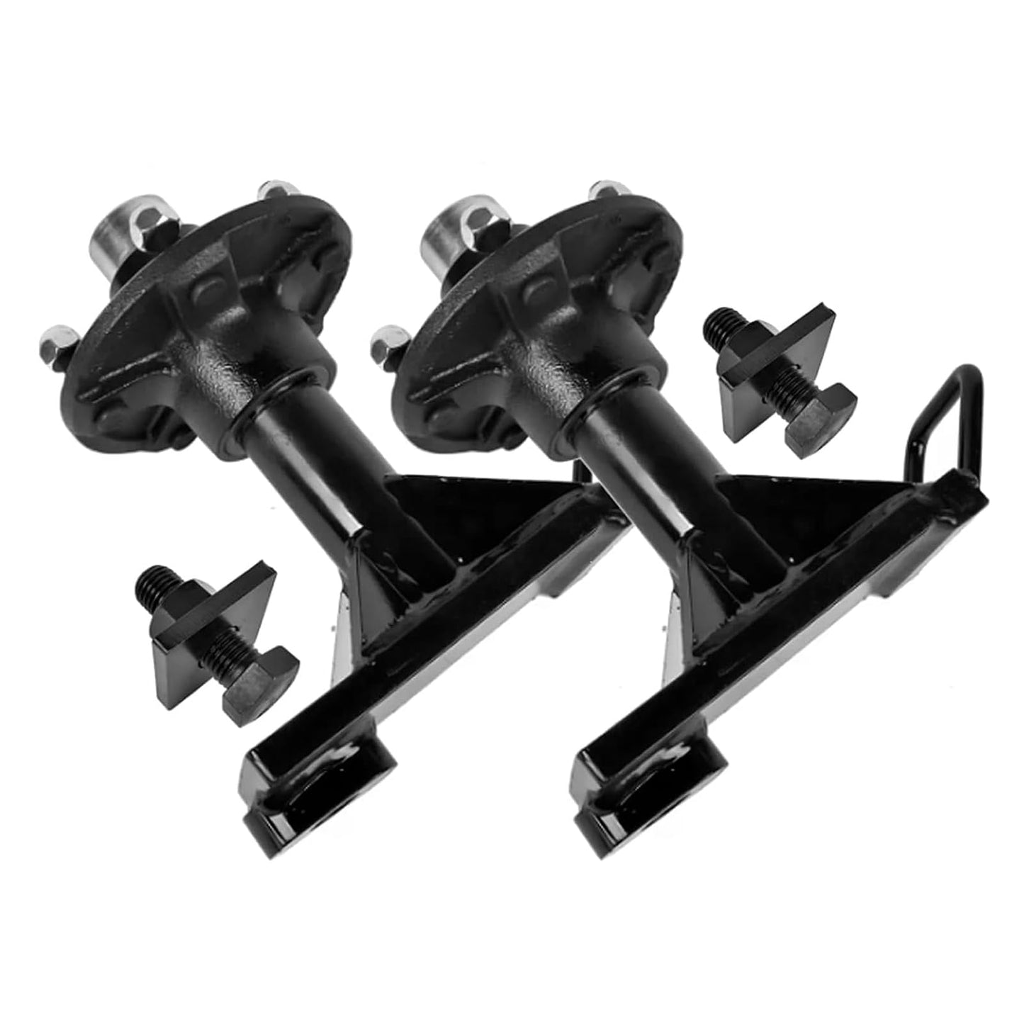 Flynsu (2-Pack) 9000 lbs Shipping Container Wheels 5-Lug 5.5" Hubs, Heavy-Duty Shipping Container Axle Spindle Kit, Moves 20-40ft Containers