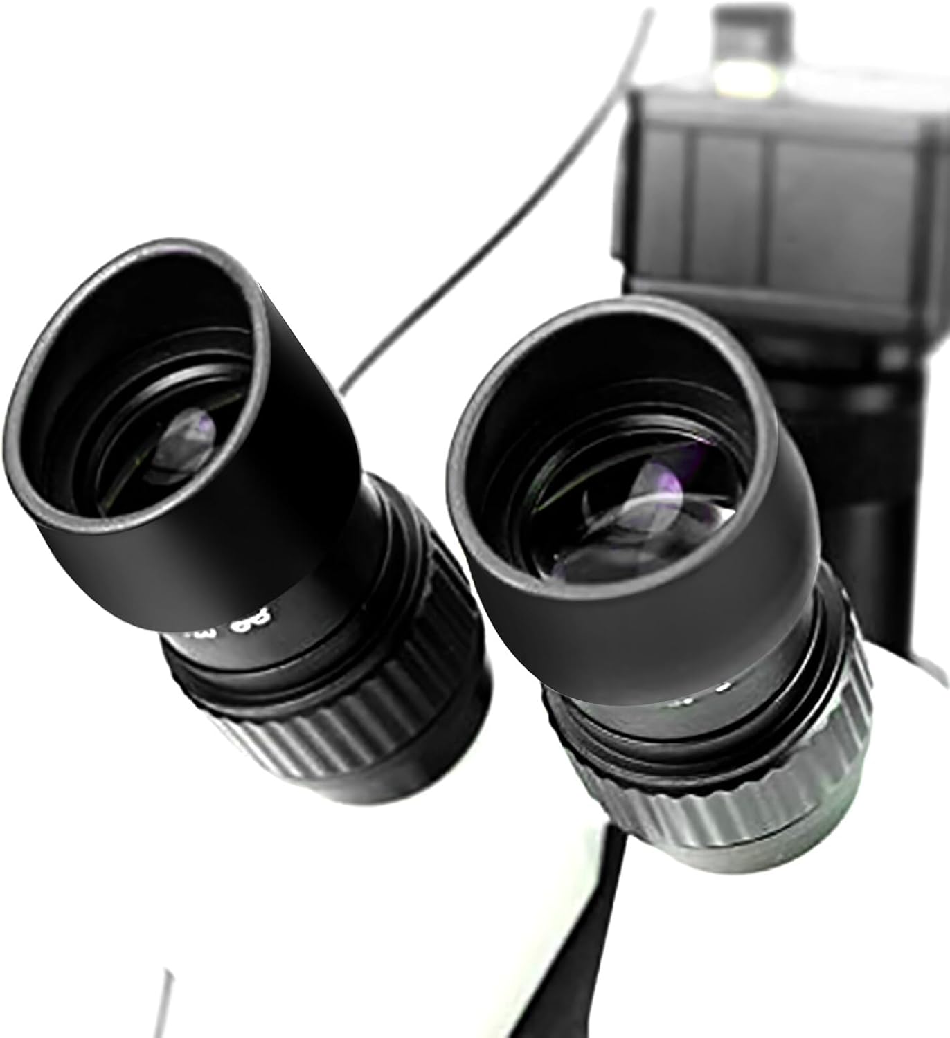 2pcs Homoyoyo Rubber Eyepiece for Microscope Inner for Laboratory and School Use Easy to Carry and Use