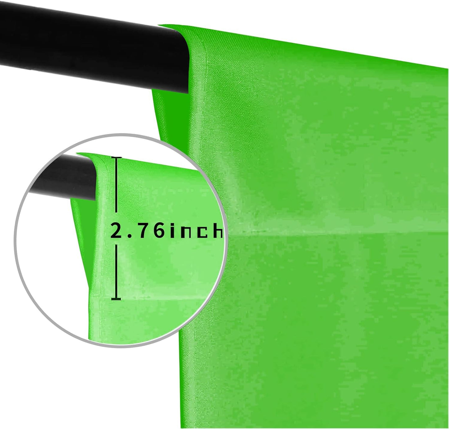 LYLYCTY 5x7FT Green Screen Photo Backdrop, Chroma Key Background for Photography, Live Streaming, Zoom Video Studio