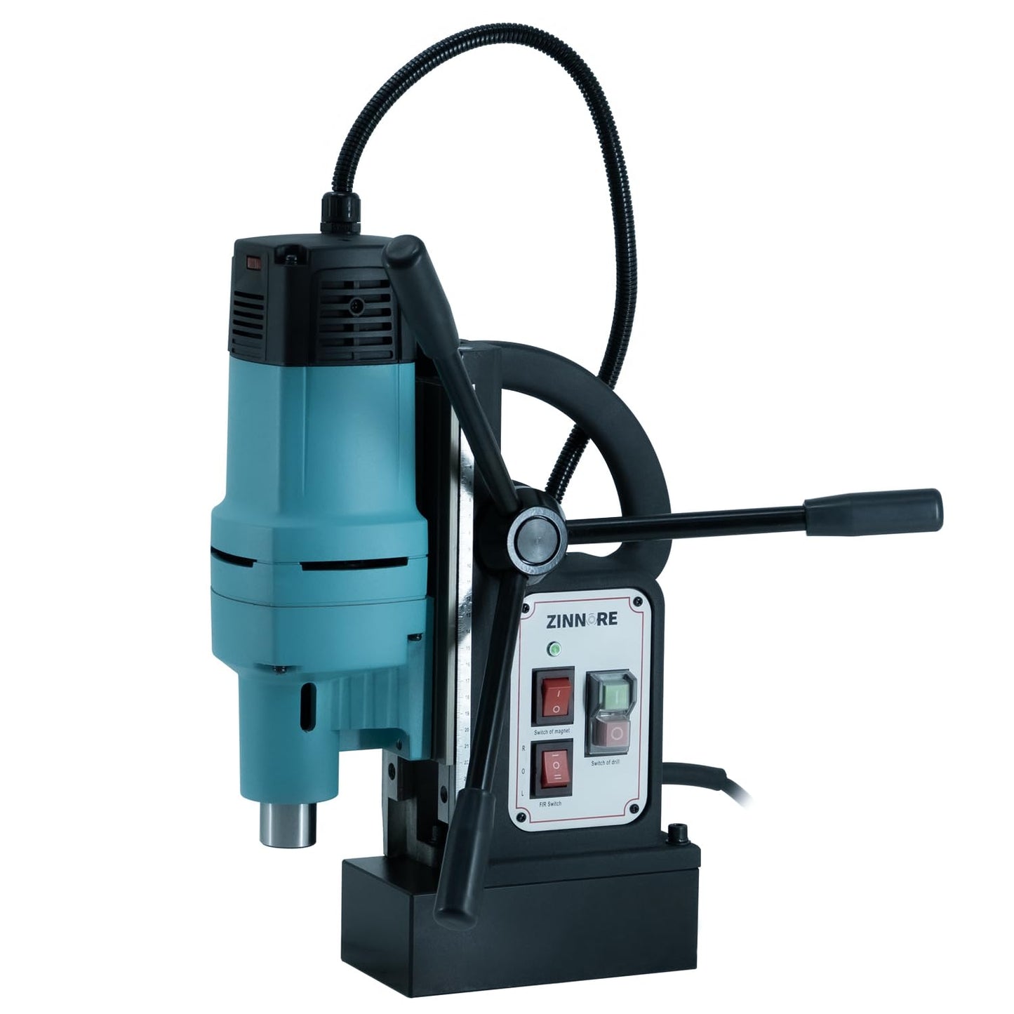Zinnore Mag Drill Press, 1800W Magnetic Drill, 2-3/18 inch Max Boring Diameter, 3370lbf/15000N Mag Force, Portable Electric Mag Drill Press for Metal Surface
