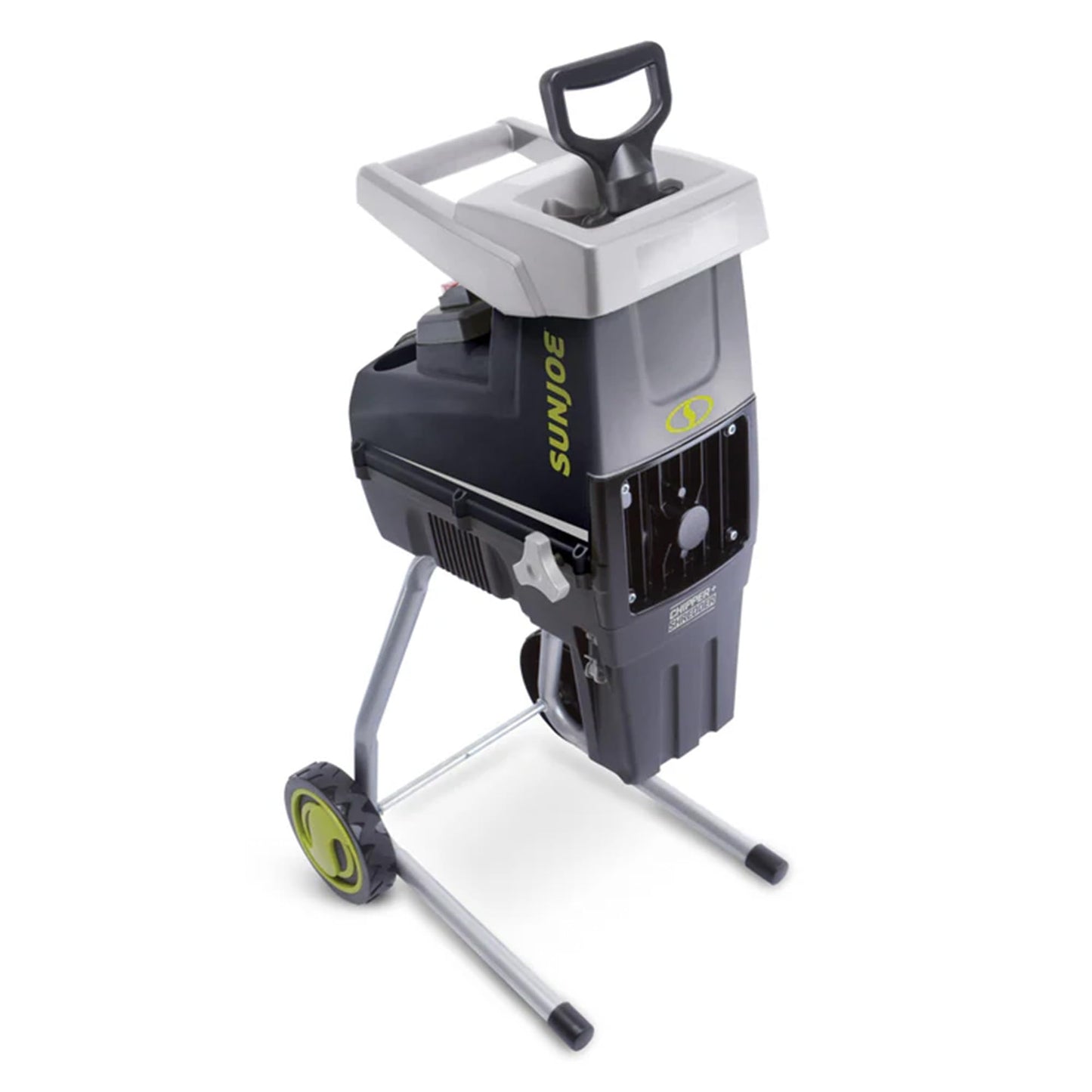 Sun Joe Wood Chipper Shredder and Waste Shredding Machine w/Collection Bag, 1.7-Inch Cutting Diameter, 15-Amp Motor - Portable Electric Equipment, Lawn Care CJ603E
