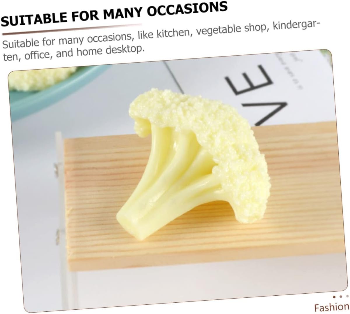 Unomor Realistic Fake Cauliflower Model for Display and Decor