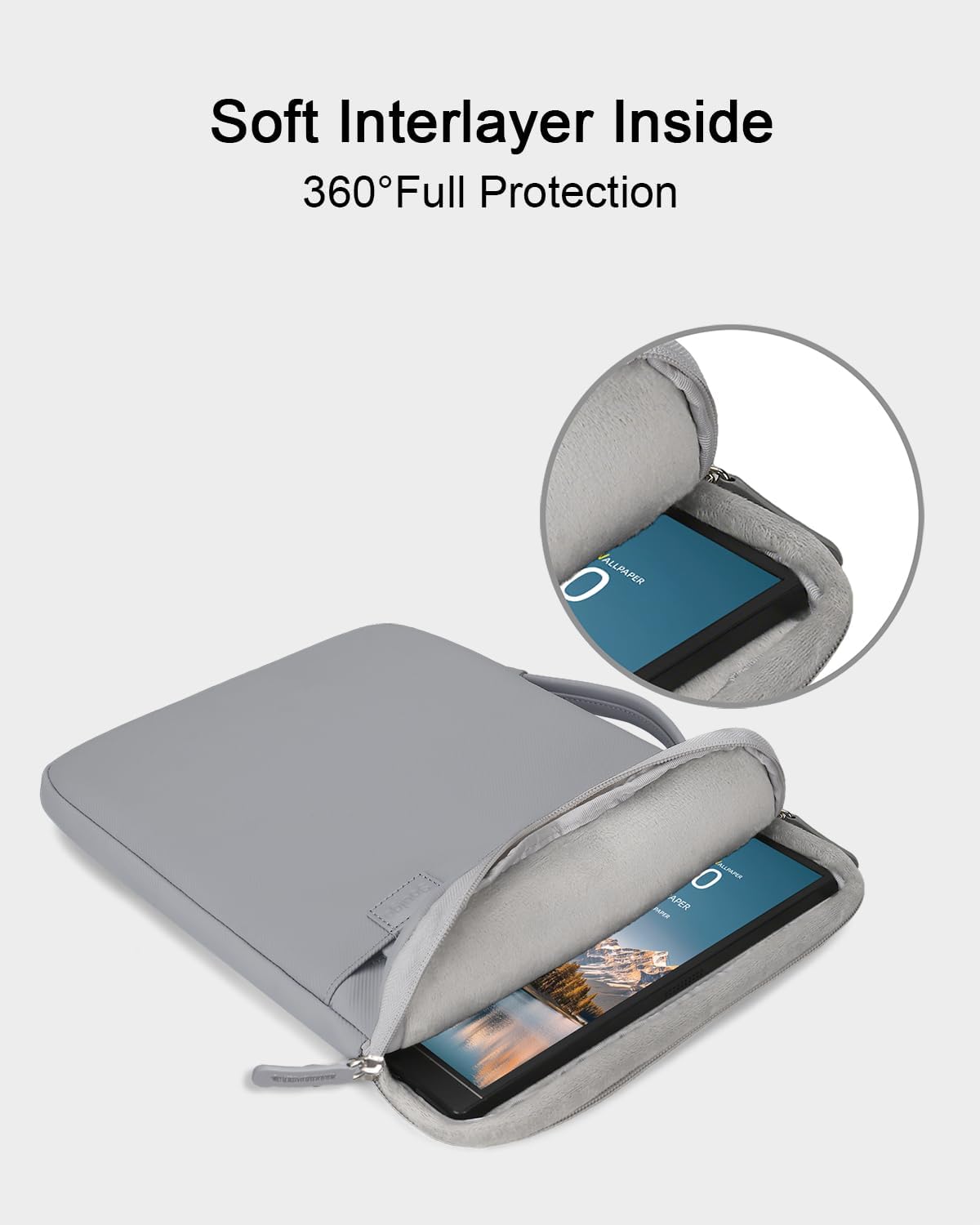 Soulgo 15.6 16.1 inch, 15.6-16.1 inch Portable Monitor Case PU Leather Carrying Case for Most Portable Display