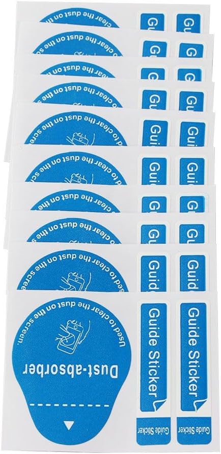 generic 50/100/200pcs Phone,2.05'' 1.73''(50pcs) Dust Removal Stickers Screen Cleaning Decals Dusting Stickers