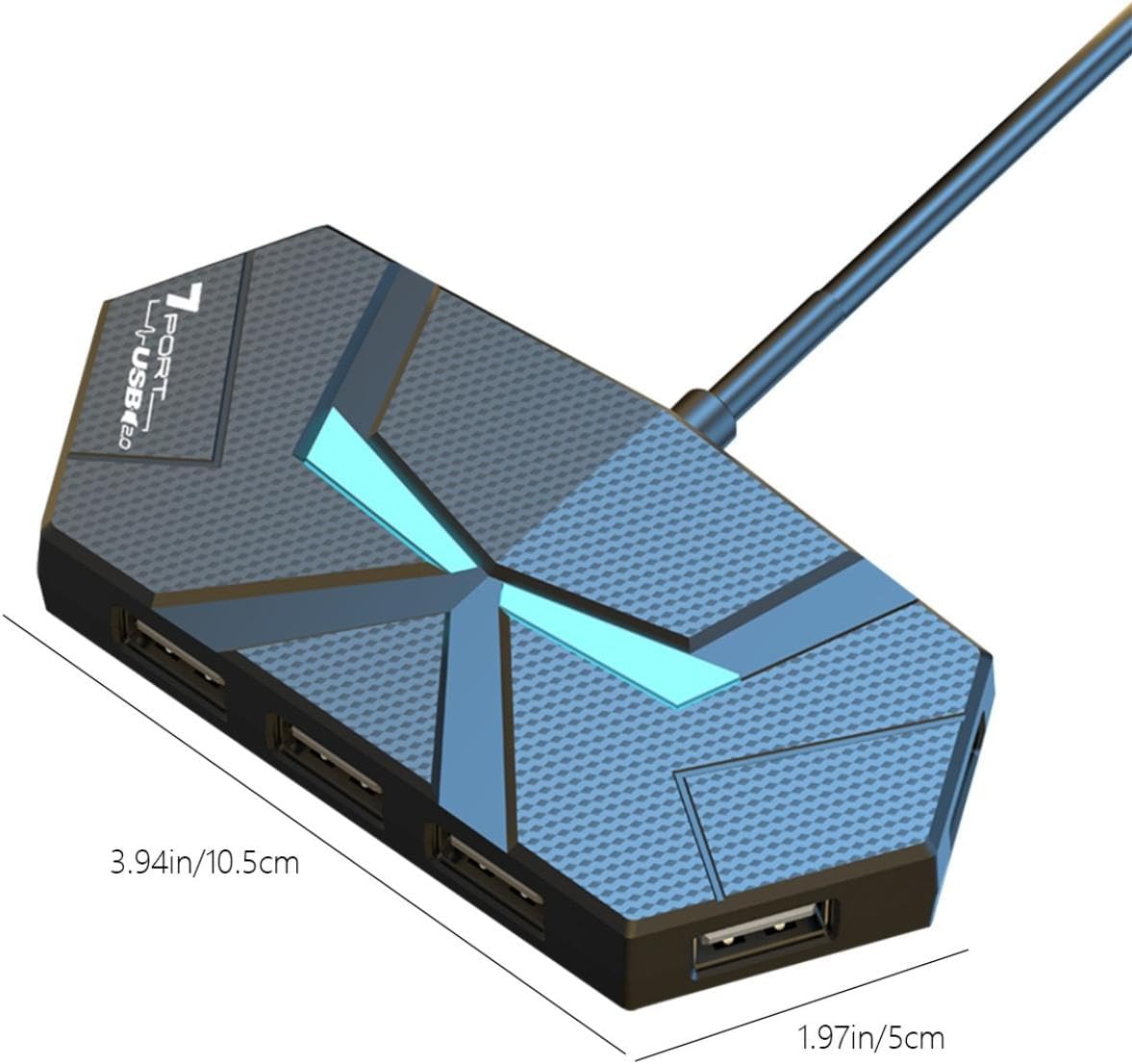 Generic 7xUSB Multi-Function Hub Docking Station with and Type-C Interface, USB Hub with High-Speed Data Transmission