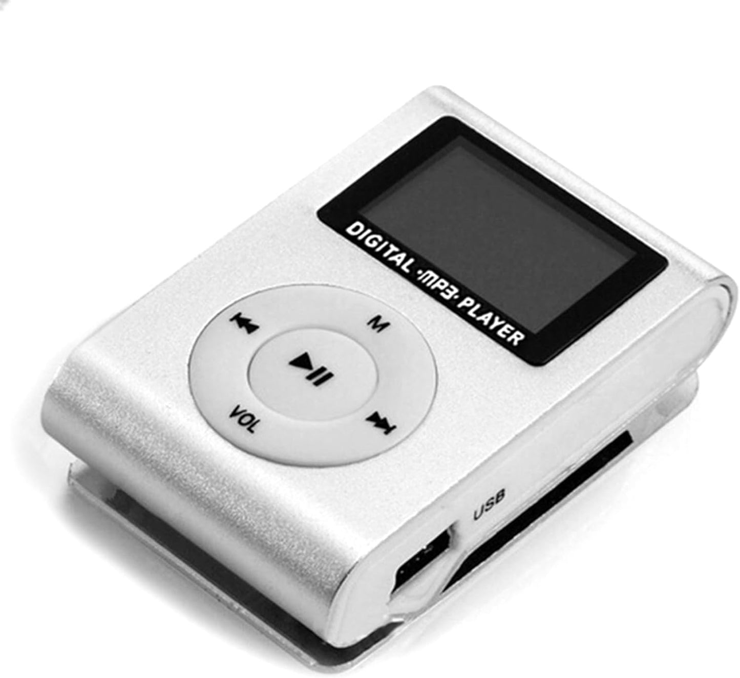 Diyeeni MP3 MiniMP3 32GB Mini Player, Portable Music Player with Clip, LCD Screen, Digital Music Media Player BackClip