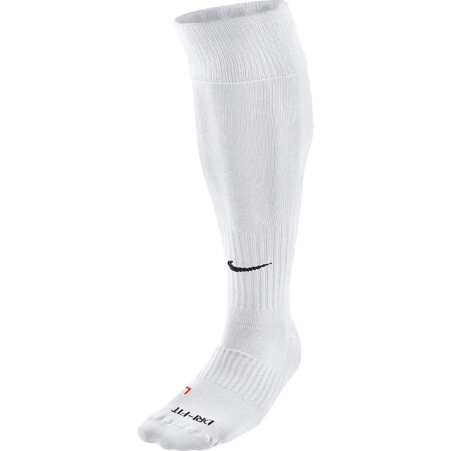 Nike Academy Over-The-Calf Soccer Socks, White/Black, Small