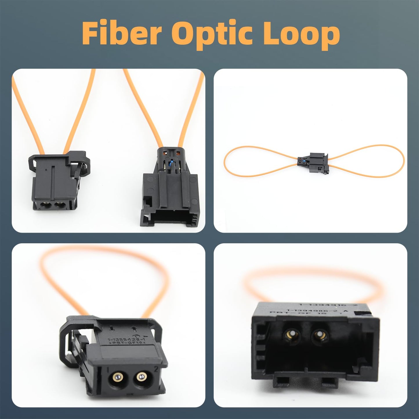 Narcilors 2 Pcs Male and Female Fiber Optic Loop Bypass Replacement for BMW Replacement for Mercedes Benz Diagnostic