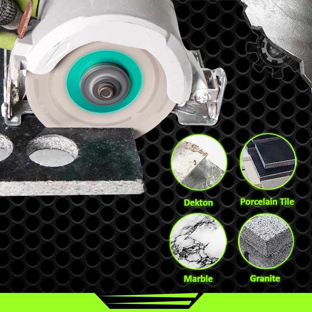 Tile Hole Saw Kit - 12pcs Diamond Core Drill Bits Set 1/4" 5/16" 4/5" 1" 1-3/8" 2" 3" 4" with 4/5" Finger Bit 2" Beveling Chamfer Bit for Porcelain Ceramic Granite Marble