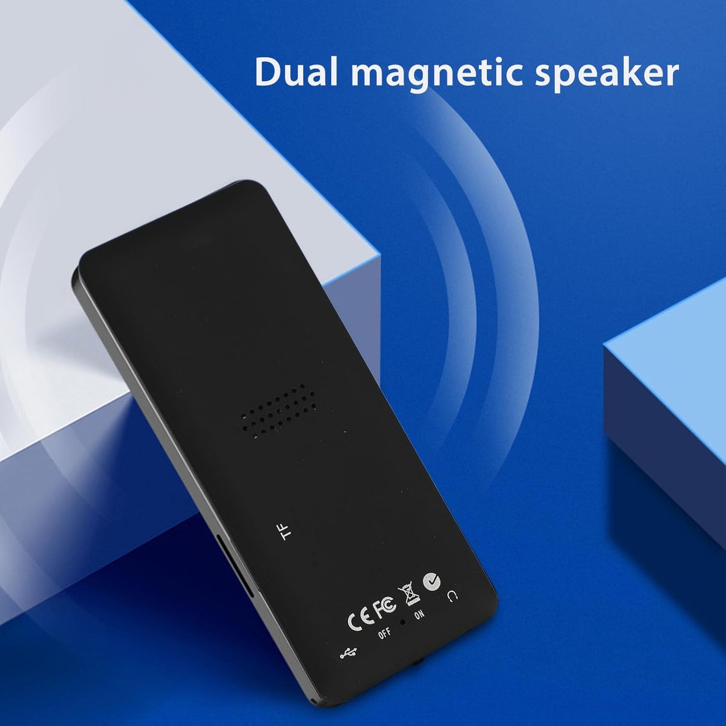 ciciglow MP3 MP4 1.8 Inch 3.5mm 64GB Player with Bluetooth, Screen Lossless Sound WL Music Player with Interface, Small