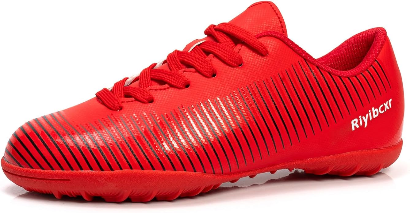Women Soccer Cleats Lace-Up Turf Football Shoes Indoor Outdoor Low-Top Fustal Soccer Training