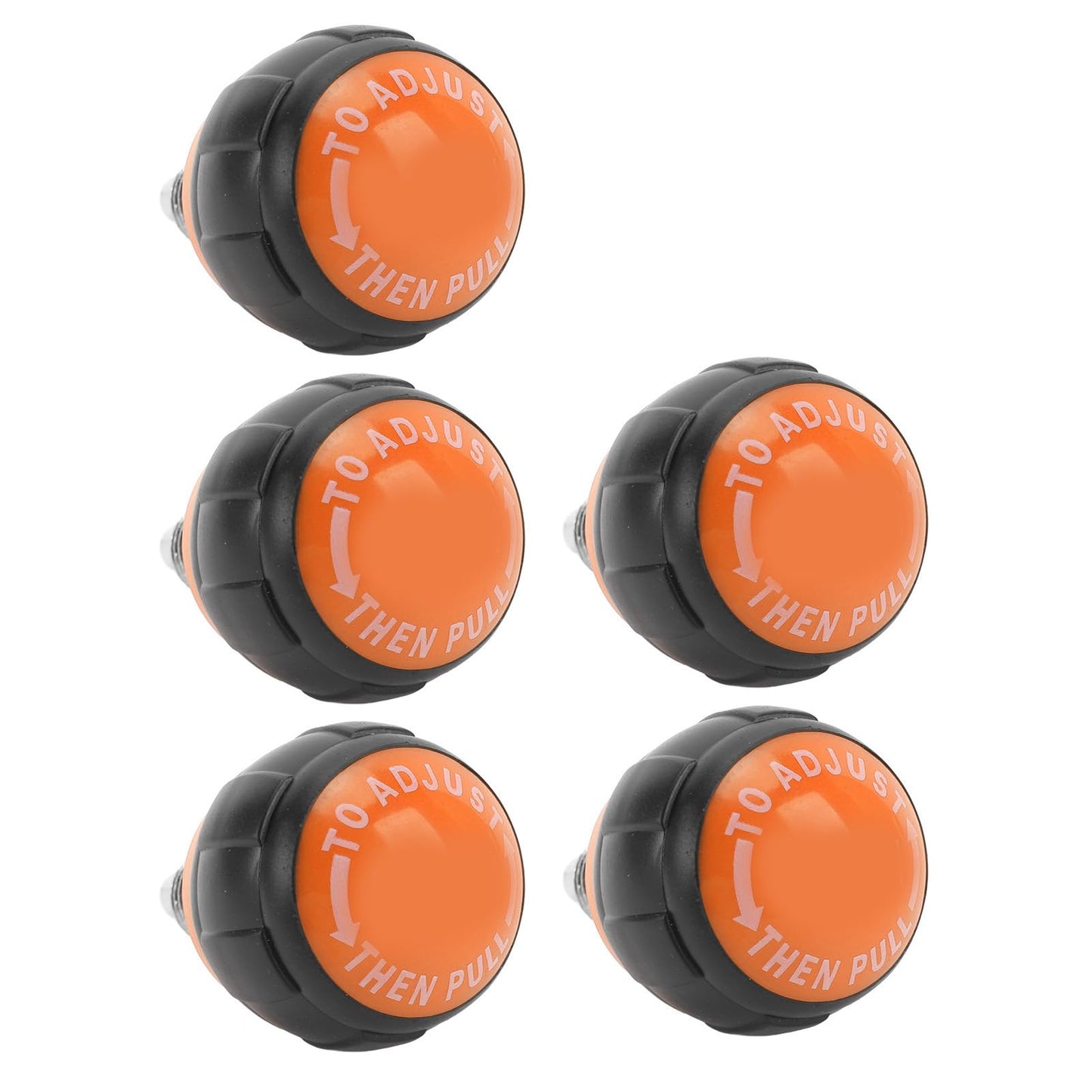 ZAWELIYO Universal Exercise Adjustment Knob Set Smooth Fast Release Versatile Solution for Home Gym Fitness Equipment (Black and Orange)