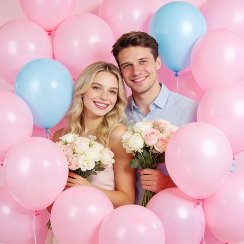 Light Pink Balloons by [Brand Name] - 12 Inch Latex Balloons for Birthday Parties & Baby Showers | 110 Pack
