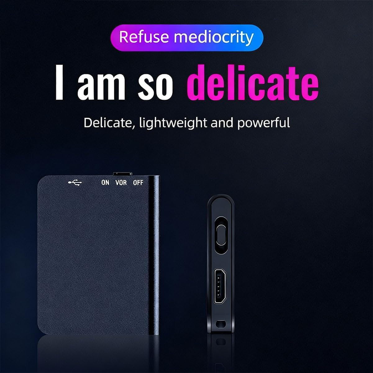 SSKFHGI Recordix - Recordix Magnetic Voice Recorder, Mini Magnetic Voice Recorder with Playback, Mini Portable Smart