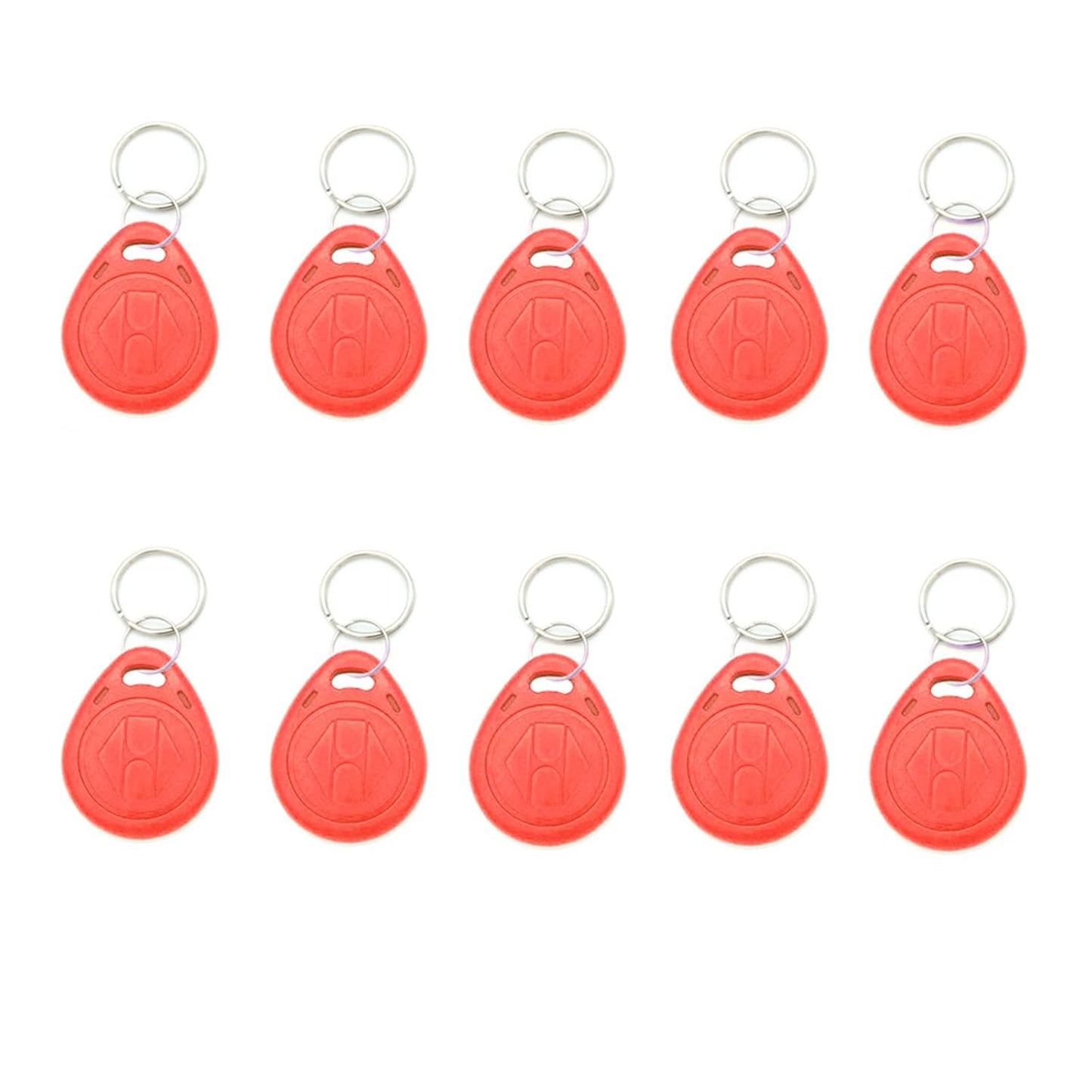 SEIWEI 10pcs 125KHZ Plastic Rewritable Writable ID Cards Keyfobs RFID Copy Key Tags Handheld RFID Copier Writer Readers