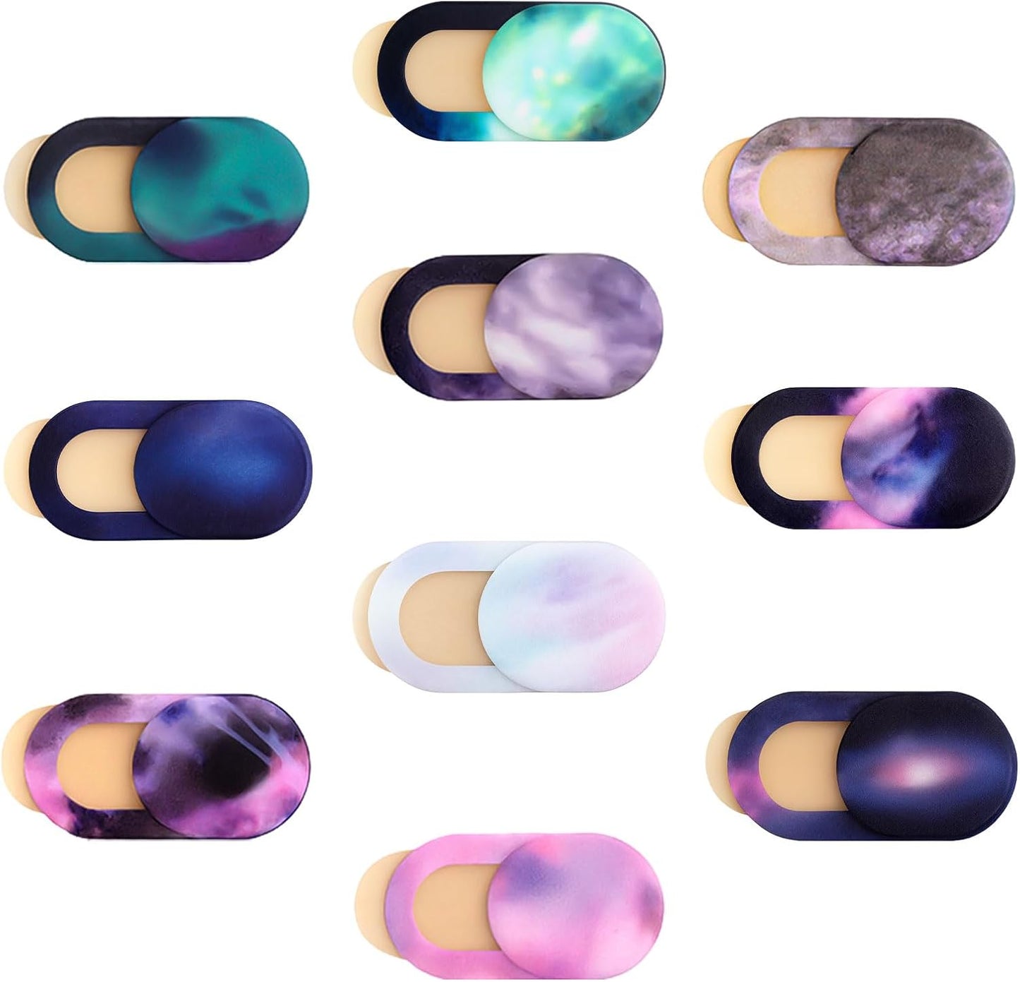 Brvlsoc (10-Pack) 0.7mm Camera Cover Slide Ultra-Thin Colorful Privacy Webcam Stickers for MacBook, iPad, Laptop