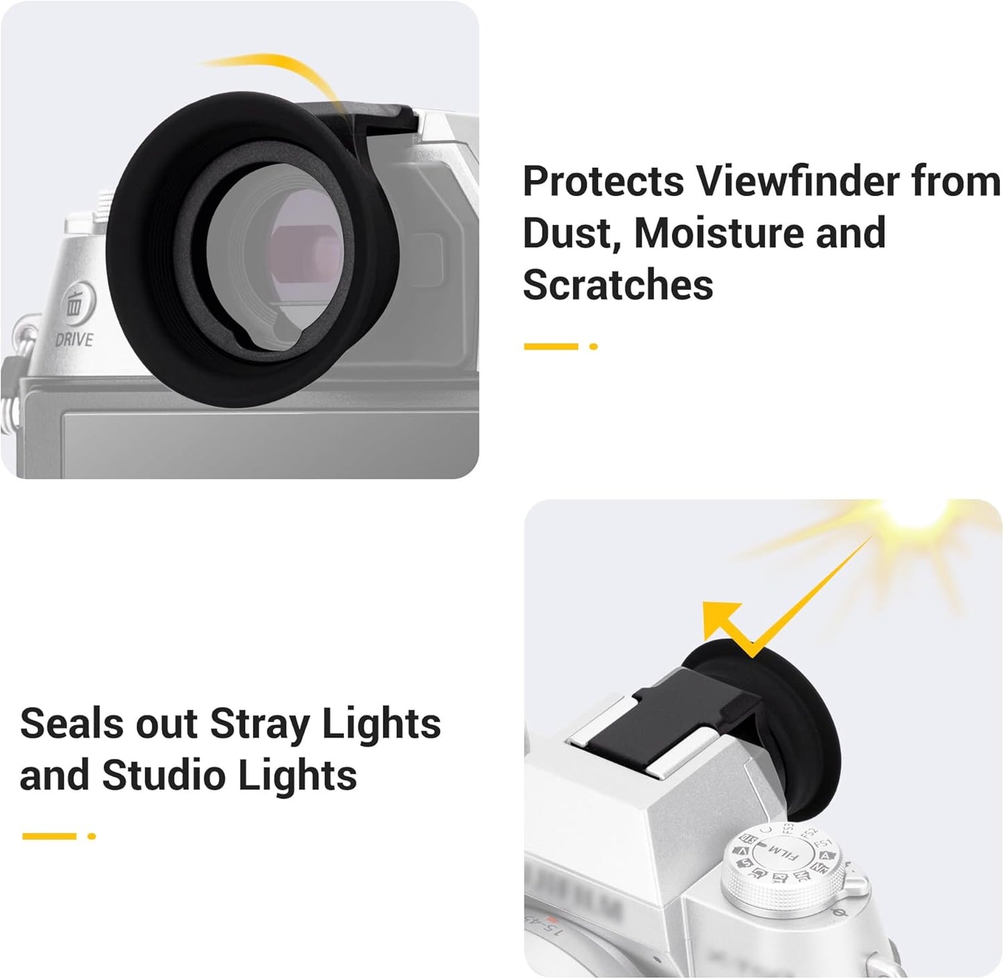 X-T50 XT50 X-T50 XT50 XT-50 Extended Eyecup Eyepiece, New Round Shape Soft Silicon Camera Eye Cup Viewfinder Cover