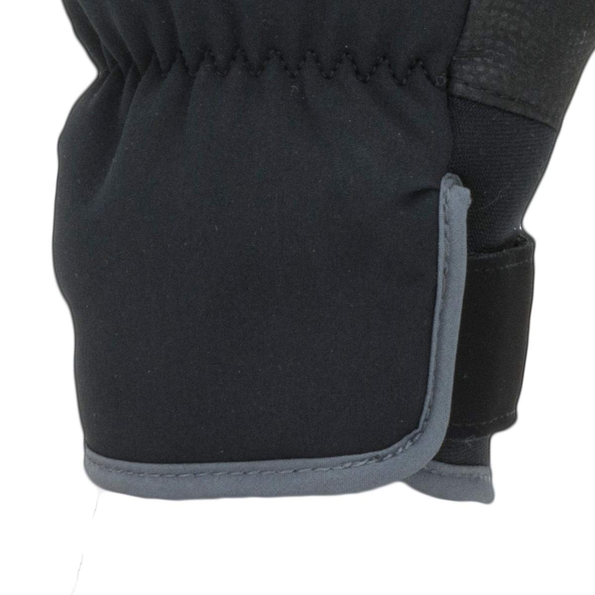 SEALSKINZ Barwick Waterproof Extreme Cold Weather Cycle Split Finger Glove, Black/Grey, L