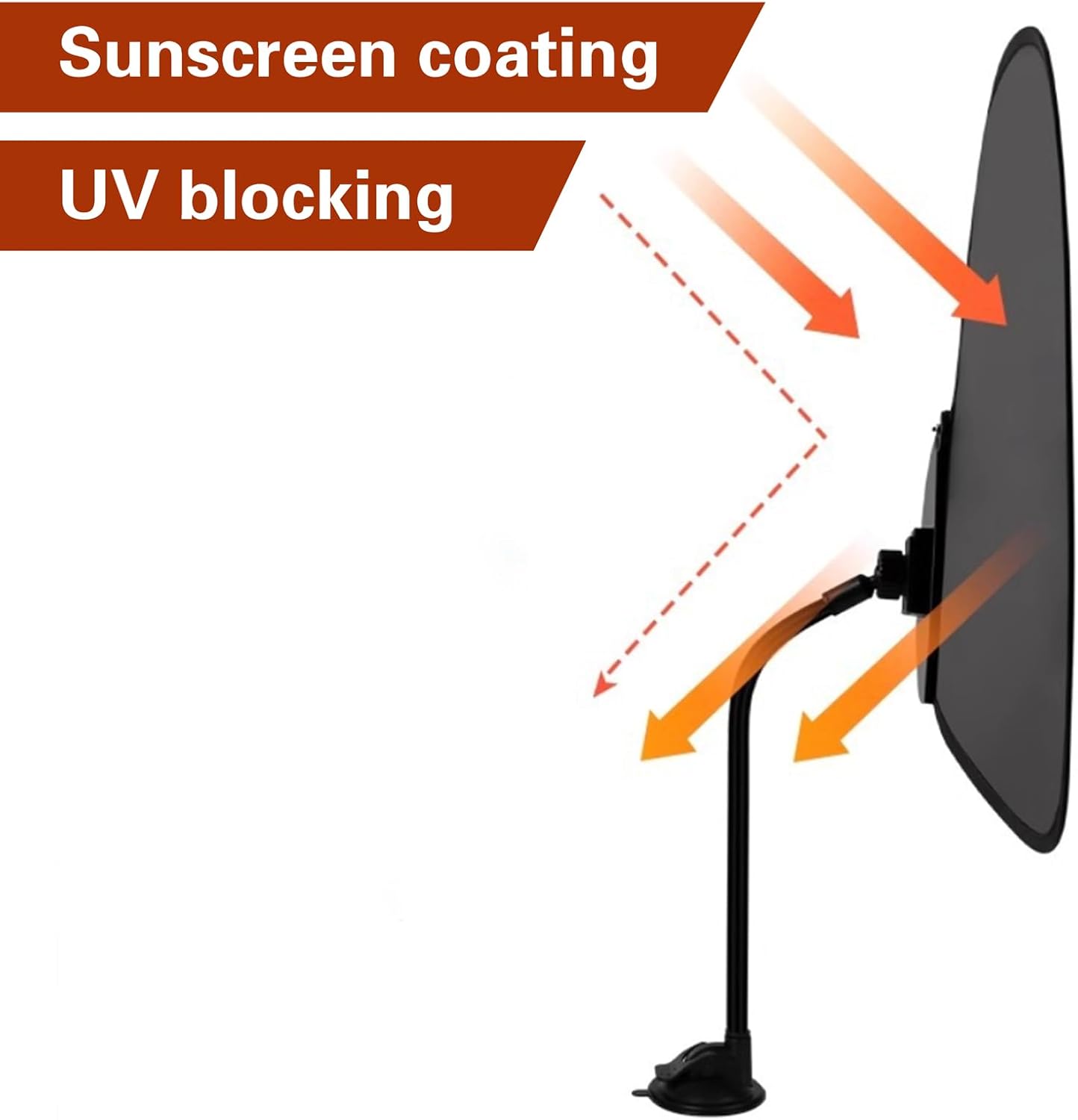 JoyHuaTrade (2 22.8 14.2 Inch Laptop Sun Shade with Clip and Suction Cup Ways to Use), x Flexible Adjustable Cubicle