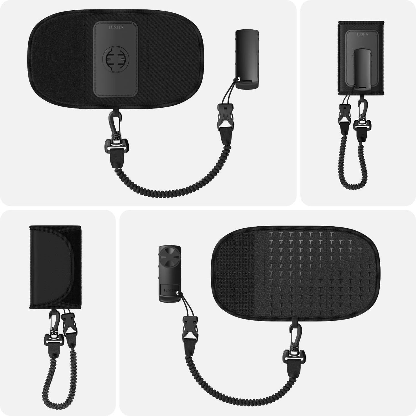 TUSITA Backpack Tether Accessory Compatible for Garmin Handheld eTrex GPSMAP Rino Series - GPS System Accessories