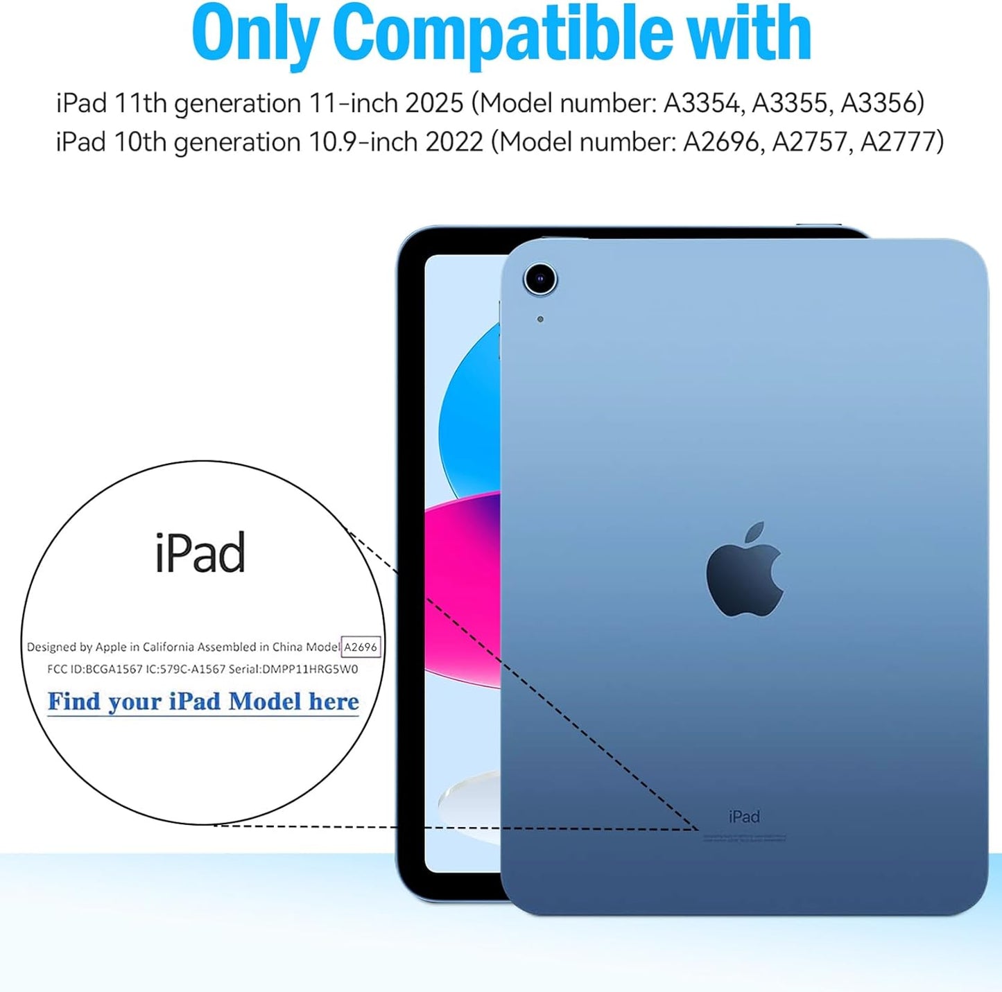 LTROP 11th (A16) 2025/ 10th (10.9-inch, 2022) 11th/ 10th Kids Case for New iPad Generation Generation with Screen